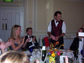 Anniversary party magician